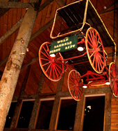 Inside the former Wolf Ridge Restaurant.  