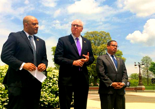 "Ellison, Carson and Crowley showed up Thursday at a news conference King and Gohmert held for Wilders in front of the U.S. Capitol and voiced their opposition to the Dutch newspaper De Telegraaf in a video interview. 'Personally, I find it disturbing, but mostly sad, because, you know, the people of the Netherlands are a good people, and this is absolutely true, with a great history of tolerance, great history of giving art to the world and great gifts,' Ellison said." -  WND   