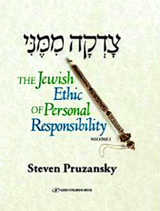 "Too many feel that others i.e., the rest of society are responsible to raise them, feed them, clothe them, educate them, find them spouses, jobs and homes, give them health care, defend them, and satisfy all their physical and emotional needs. That mindset debilitates both the individual and the society; the ethic of personal responsibility needs to be revived for the welfare of both. Fortunately, personal responsibility is at the very heart of the Torah. Rooted in the fundamental doctrine of free choice, the Torah compels us to take responsibility for ourselves and others and shape our personal and national destinies accordingly." -  Rabbi Steven Pruzansky  