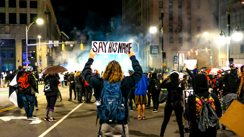 "Black Lives Matter protesters in Rochester, New York, mobbed a Wegmans grocery store on Tuesday afternoon, trapping an estimated 100 customers inside.  Video shows protesters chanting 'Black Lives Matter' and referring to Daniel Prude, a black man who died about a week after a viral encounter with the Rochester Police Department. The state’s Democratic Attorney General announced last month that a grand jury will not seek charges against officers involved in the incident." - Daily Wire