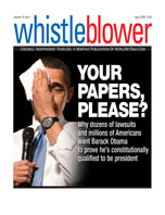 But arguably Obama’s most egregious, unconstitutional “power-grab” as president may have been his very first – being elected to the highest office in the land while steadfastly refusing to offer proof he is a “natural born citizen,” as required of all presidents by the U.S. Constitution.   