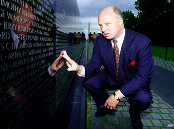 Others have called this Wall, “the Black gash of Shame and Sorrow” basically because the use of black granite put into such a stark angular form reminds them of just that, i.e. a gash in the earth that represents a war where many fellow Americans had to give up their lives.  